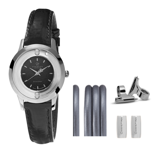 Collect ur 334SBLBL +  Gunmetal Watch Cord set - Christina Jewelry & Watches